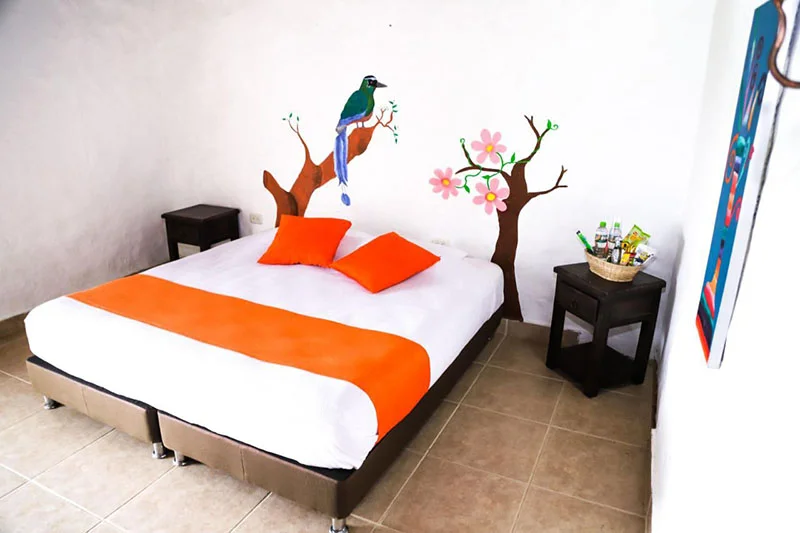 habitacion doble hotel alojamiento en el eje cafetero