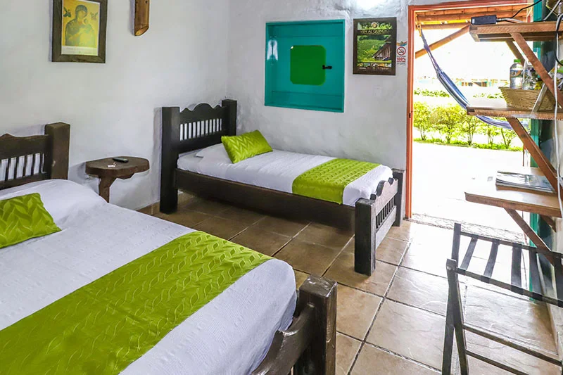 habitacion triple hotel campestre